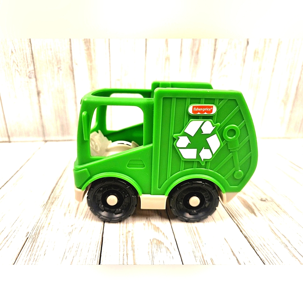 The Little People Recycle Truck toy truck Fisher-Price Greentruck Toddlercar